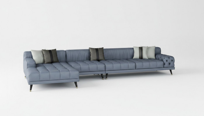 Chesterfield Sofa Bank Bekleding Luxe Meubel Design Hoekbank Leder