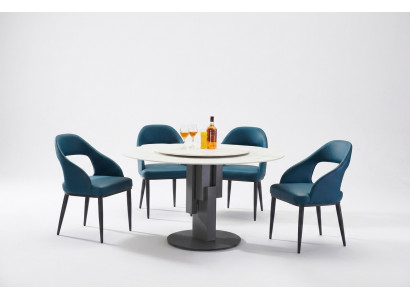 Eetkamer meubels Ovaal eettafel Tafel Ontwerp Tafels Luxe meubels Rond Nieuw Roestvrij staal