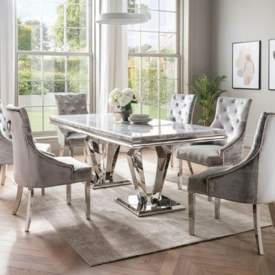 Eettafel Moderne eetkamer Woonkamer Keuken Ontwerp Tafel Metaal