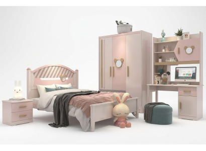 Kinderkamer jeugdkamer slaapkamer meubel compleet set nachtkastje nieuw 4-delig