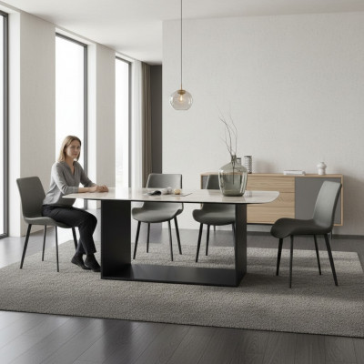 Eettafel Moderne Roestvrijstalen Eetkamer Woonkamer Keuken Tafels Ontwerp Tafel Metaal