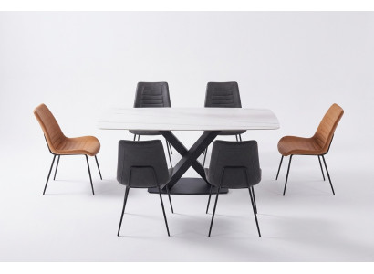 Luxe eetkamertafels Tafel Metaal Eettafel Moderne meubels Nieuw Roestvrij staal