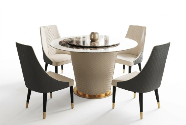 Marmeren eettafel Moderne eetkamer Woonkamer Keuken Tafels Design Tafel Rond Nieuw