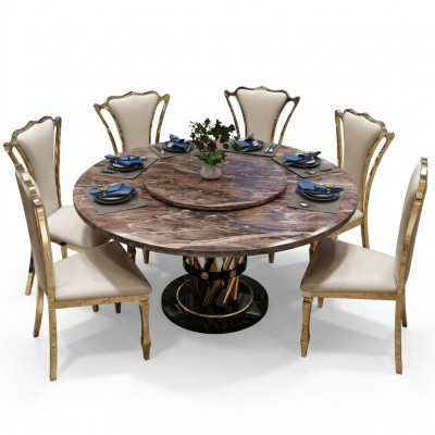 Marmeren stijl keuken moderne eettafel tafel tafels eetkamer luxe meubilair ontwerp
