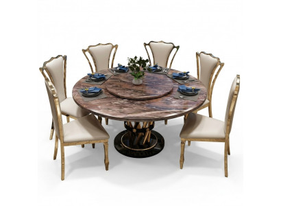 Marmeren stijl keuken moderne eettafel tafel tafels eetkamer luxe meubilair ontwerp