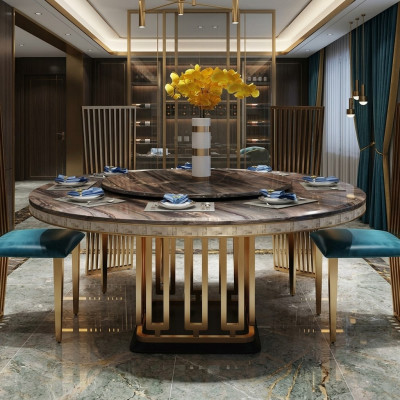 Luxe Ronde Tafel Ronde Tafels Roestvrij Stalen Meubels Design Eetkamer Eettafels Nieuw