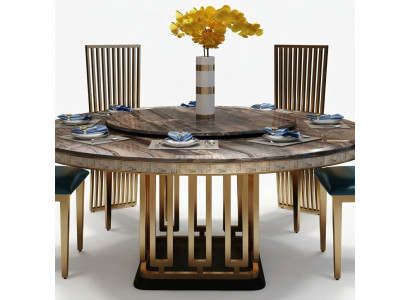 Luxe Ronde Tafel Ronde Tafels Roestvrij Stalen Meubels Design Eetkamer Eettafels Nieuw