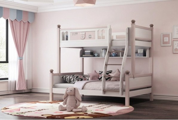Stapelbed hoogglans natuur hoogslaper kinderbed etage bedden bed