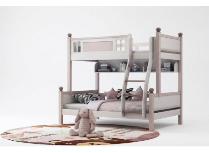 Stapelbed hoogglans natuur hoogslaper kinderbed etage bedden bed