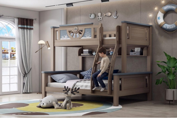 Stapelbed kinderen jeugdkamer meubels hout stapelbed hoog bed dubbele bedden