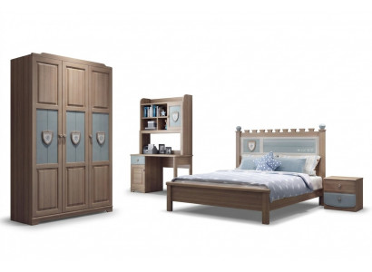 Jongenskamer kinderkamerset bed commode kledingkast 5-delig slaapkamer nieuw