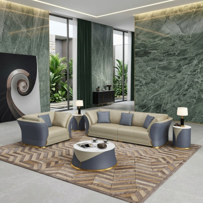 Bankstel 4+1 zits bankstel gestoffeerde set meubels Italiaans design bankstel