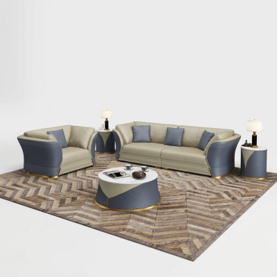 Bankstel 4+1 zits bankstel gestoffeerde set meubels Italiaans design bankstel
