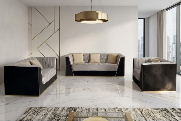 Ontwerp banken Gestoffeerde banken Banken Modern Luxe Elegant Zitkuip 3+2+1 Zitter