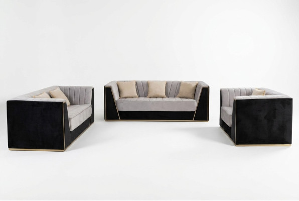 Ontwerp banken Gestoffeerde banken Banken Modern Luxe Elegant Zitkuip 3+2+1 Zitter