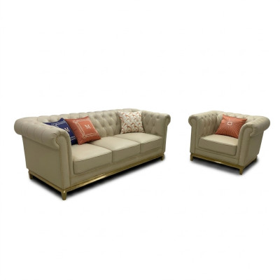Klassieke luxe Chesterfield 3+2+1 zits bankstel set gestoffeerd meubilair bankstellen bankstellen Nieuw