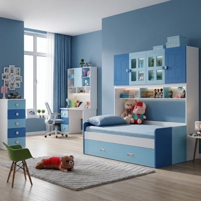 Ontwerper kamer jeugd & kinderen slaapkamer tafel bed commode set nieuw
