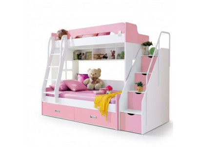 Jongerenbed Bedden Roze kinderbed stapelbed stapelbed houten meubelen hout Nieuw