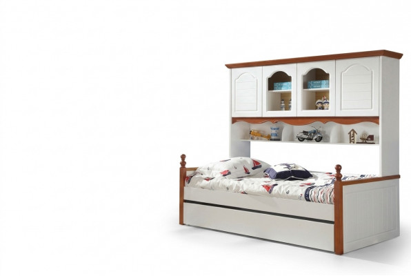 Bed kinderen jeugdkamer bedden hout slaapkamer wonen landhuis meubels nieuw