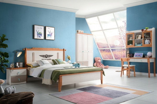 Set Bed Nachtkastje Commode Design Slaapkamer 5-delig. Compleet nieuw