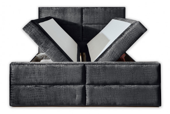 Boxspring Bed Lederen Bed 200x200cm Hotel Tweepersoonsbed Luxe Bedden Modern Nieuw