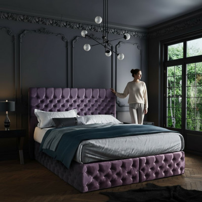 Slaapkamer Bed Bedden Bekleding Dubbel Huwelijk Hotel Luxe Leer Modern