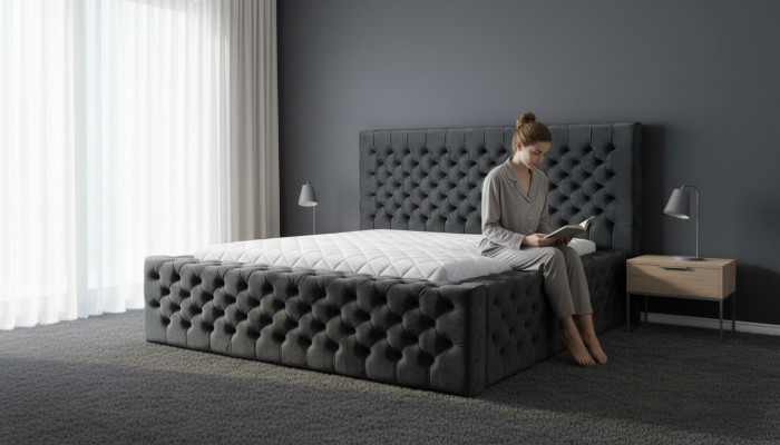 Chesterfield bedden modern hotelbed tweepersoonsbed Nieuw modern kingsize bed