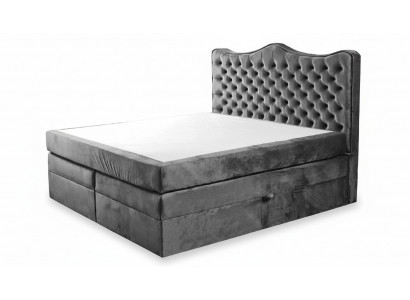 Boxspringbed Bedden Bekleding Bed Hotel Leder Textiel Stof 180x200cm Fluweel Meubels