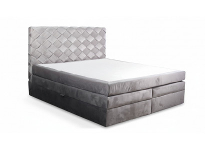 Boxspringbed Lederen bed 180x200cm Hotel Tweepersoonsbed Luxe Bedden Modern Nieuw