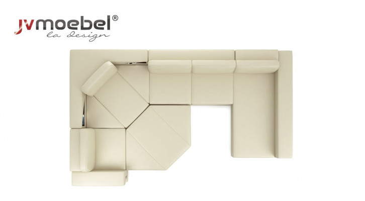 Hoekbank U-vorm Bank Woonlandschap Bank Moderne Ontwerp Bank Stof Leer