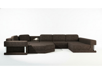 Woonlandschap U-vorm Bedfunctie Textielstof Grote Hoekbank Bank Bekleding Bank