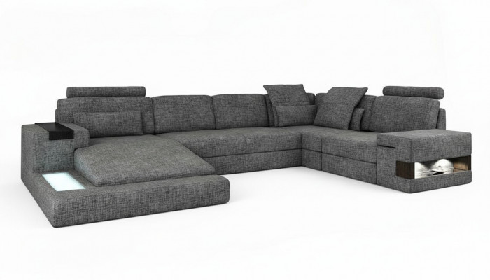 Hoekbank U-vorm Design Moderne Bank Textielbank Bank Woonlandschap Nieuw