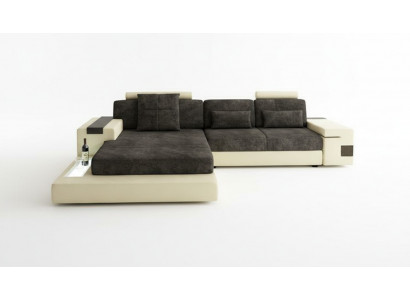 Slaapbank hoekbank woonlandschap hoekbank bekleding hoek zitbank modern L-vormig groot.