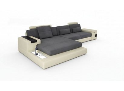 Luxe bank hoek bank meubels woonkamer L-vorm modern design textiel stof