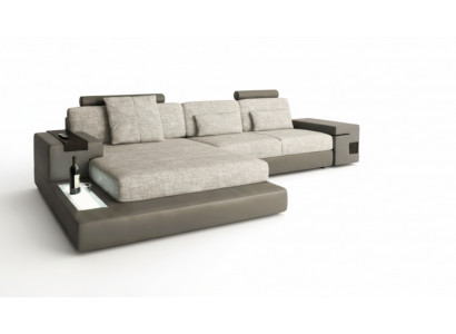 Ontwerp Bank Bank Hoekbank Woonkamer L-vorm Modern Elegant Textiel Stof