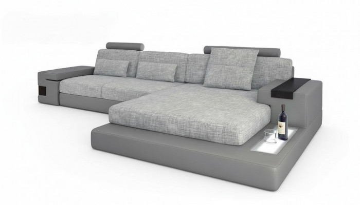 Ontwerp hoekbank leer L-vorm Modern Style Bankstel Woonkamer Nieuw