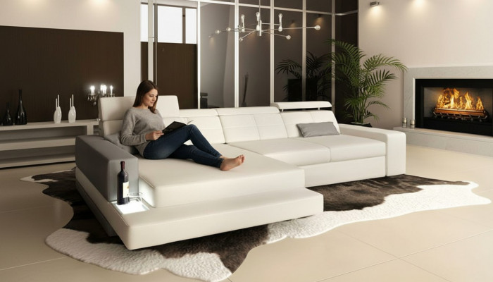 Eck L Vorm Textiel Bank Ontwerp Leren Bank Hoekbank Bekleed Hoek Bank Zitbanken