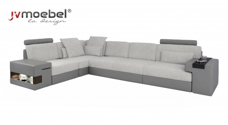 Ontwerper hoekbank woonkamer Luxe L-vormige bankstellen nieuwe stoffen bankstellen