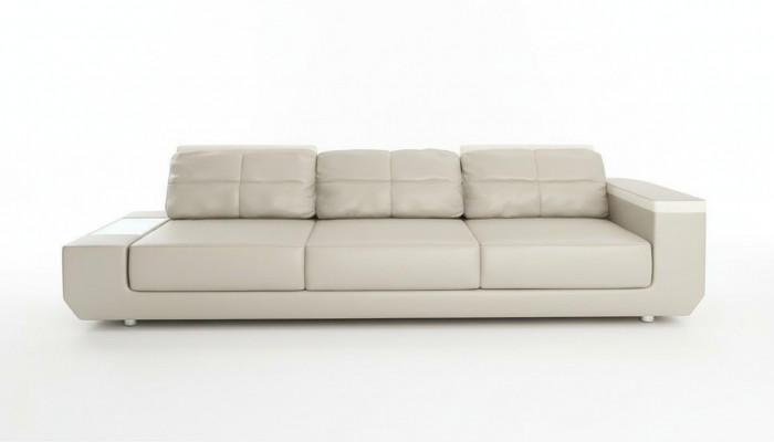 Bankstel 3-zits banken luxe kunstleren banken grote kussens design meubelen driezitter
