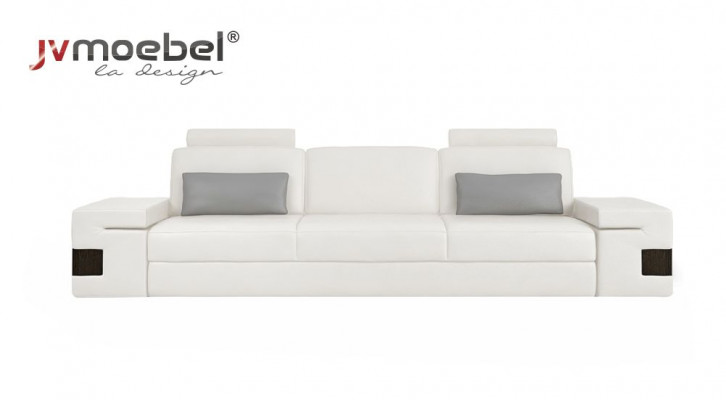 Moderne luxe designerbankstel 3-zits meubel gestoffeerd textiel witte banken xxl grote