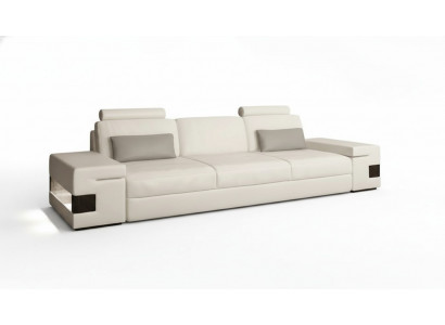 Moderne luxe designerbankstel 3-zits meubel gestoffeerd textiel witte banken xxl grote
