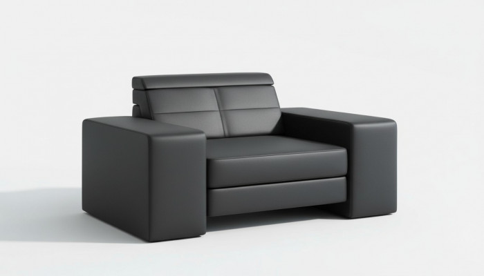 Ontwerp woonkamer lederen bank fauteuil 1-zits gestoffeerde banken loungeclub meubelen