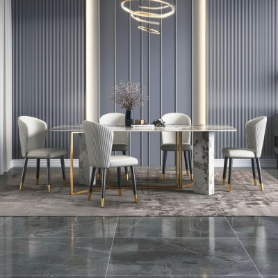 Luxe Modern Marmer Stijl Eettafel Meubels Tafels Eetkamer Design Keuken