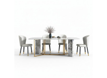Luxe Modern Marmer Stijl Eettafel Meubels Tafels Eetkamer Design Keuken