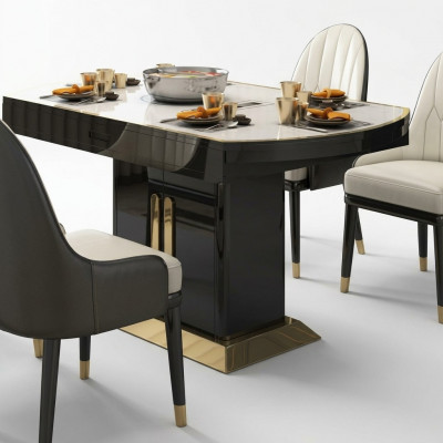 Multifunctionele eettafel Tafels Ronde tafel Eetkamermeubilair Roestvrijstalen keuken rond