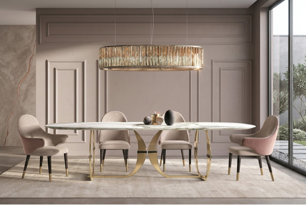 Roestvrijstalen eettafel Eetkamer Woonkamer Moderne keuken Tafels Ontwerp metaal