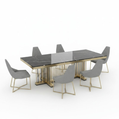 Meubels Tafel Tafels Eetkamer Ontwerp Keuken Luxe Moderne Marmeren Eettafel 90x160