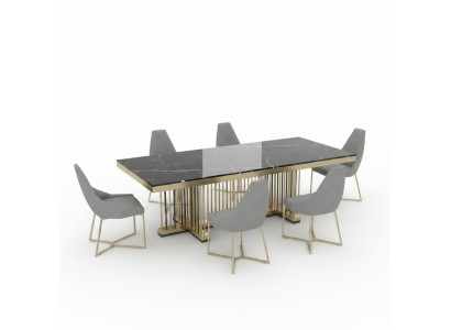 Meubels Tafel Tafels Eetkamer Ontwerp Keuken Luxe Moderne Marmeren Eettafel 90x160