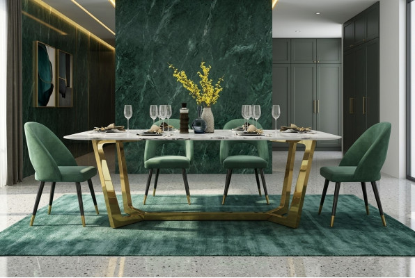 Roestvrijstalen tafel Luxe tafels Moderne eetkamermeubels Eettafels 140x80cm Metaal