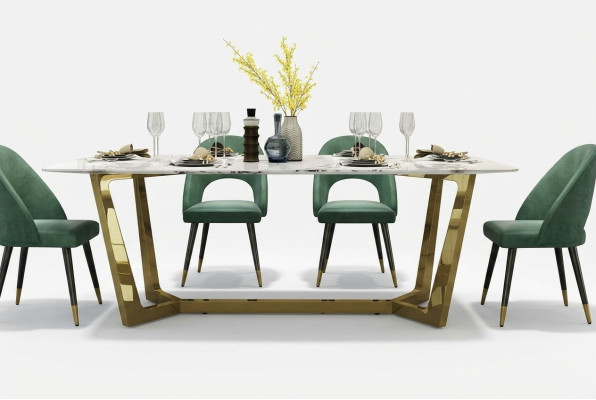 Roestvrijstalen tafel Luxe tafels Moderne eetkamermeubels Eettafels 140x80cm Metaal